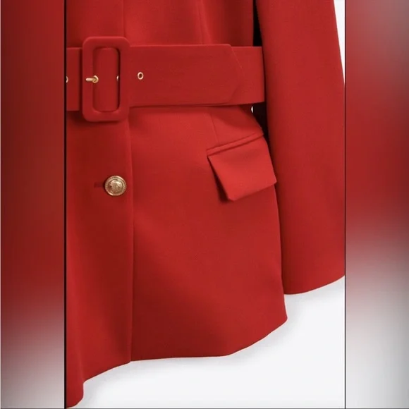 ZARA Blazer with Belt - Picture 6 of 8